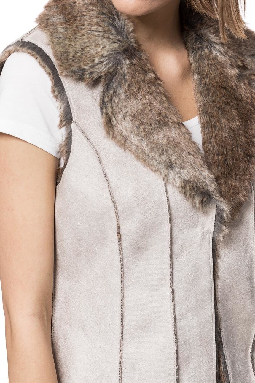 DAMSKA KAMIZELKA TOM TAILOR COSY FAKE FUR VEST