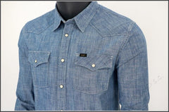 KOSZULA JEANSOWA MĘSKA LEE WESTERN SHIRT BLUE      $