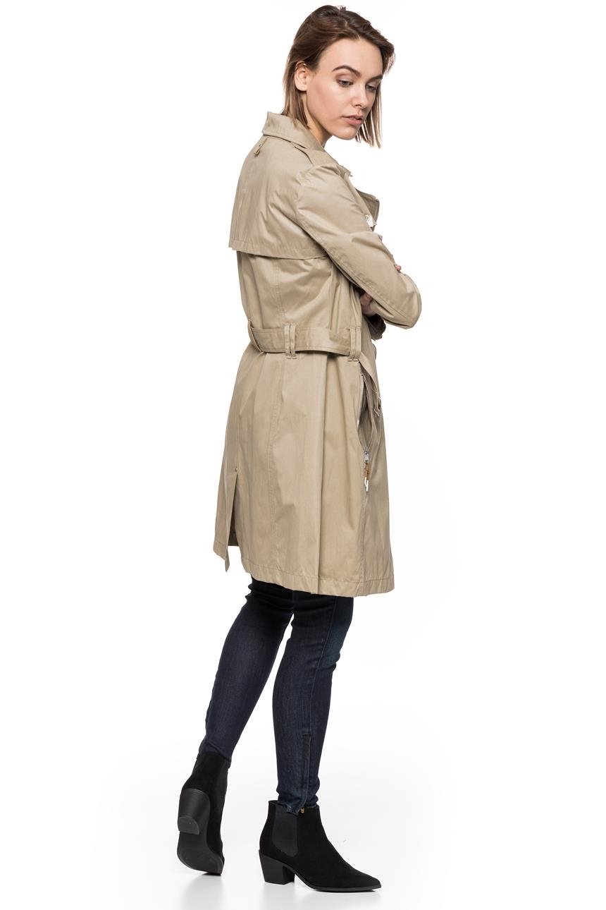 DAMSKI PŁASZCZ TOM TAILOR COTTON TRENCH