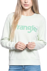 DAMSKA BLUZA WRANGLER REGULAR SWEAT ALMOST AQUA W6N2HAG11