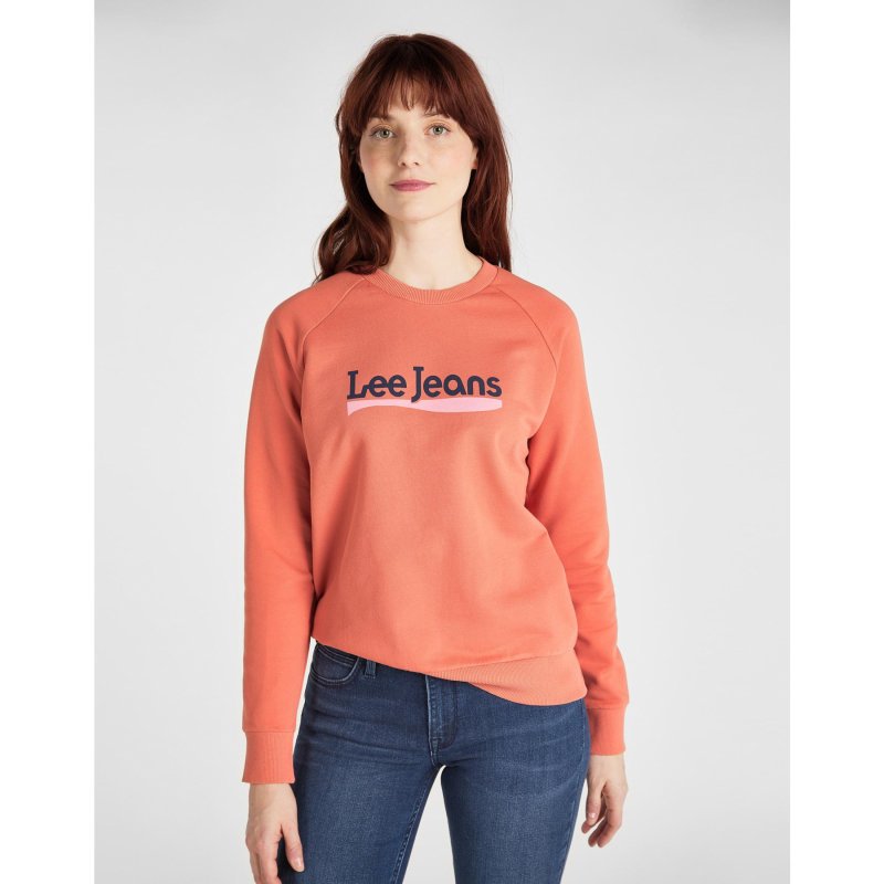 DAMSKA BLUZA LEE CREW SWEATSHIRT PAPRIKA L53KBRNI