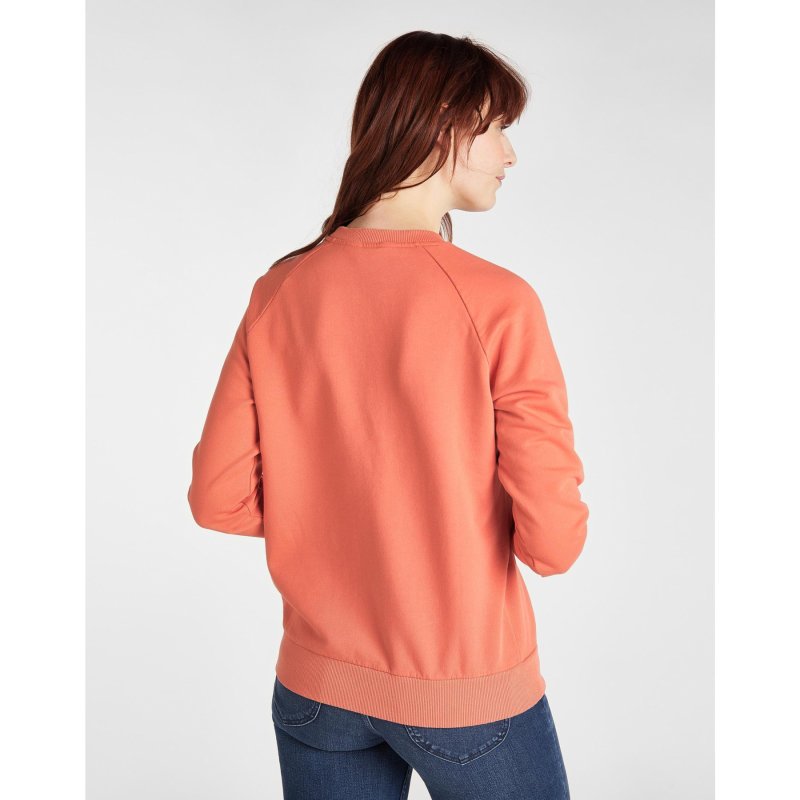 DAMSKA BLUZA LEE CREW SWEATSHIRT PAPRIKA L53KBRNI