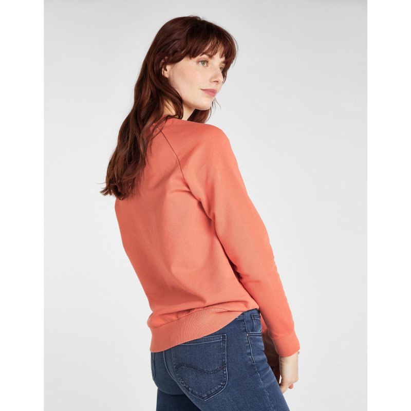 DAMSKA BLUZA LEE CREW SWEATSHIRT PAPRIKA L53KBRNI