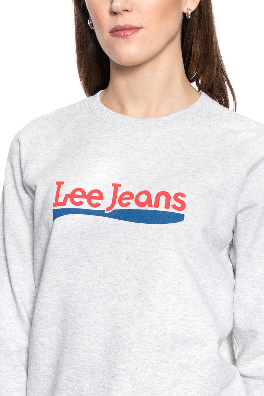 LEE CREW SWEATSHIRT SHARP GREY MELE L53KBR03