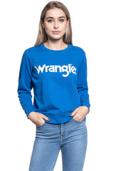 BLUZA DAMSKA WRANGLER CREW SWEAT BLUE W6Z1HYX05