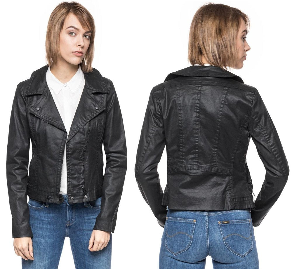 DAMSKA KURTKA SKÓRZANE TOM TAILOR COATED BIKER JACKET