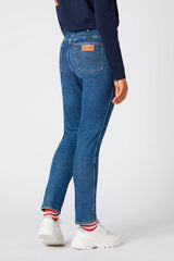 SPODNIE DAMSKIE WRANGLER RETRO SKINNY INDIGO MID W253WB81D