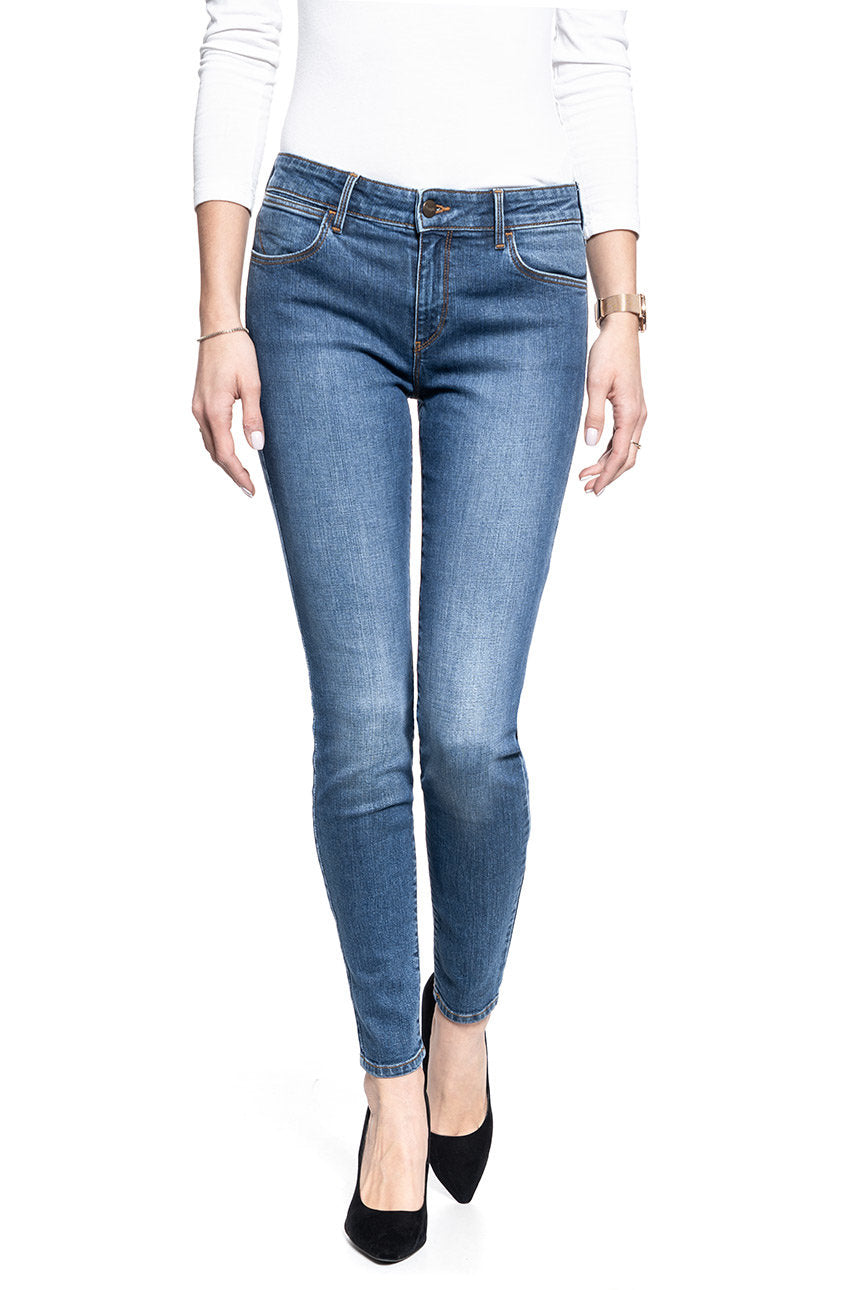 SPODNIE DAMSKIE WRANGLER SKINNY BLUE YOU W28KKR10H