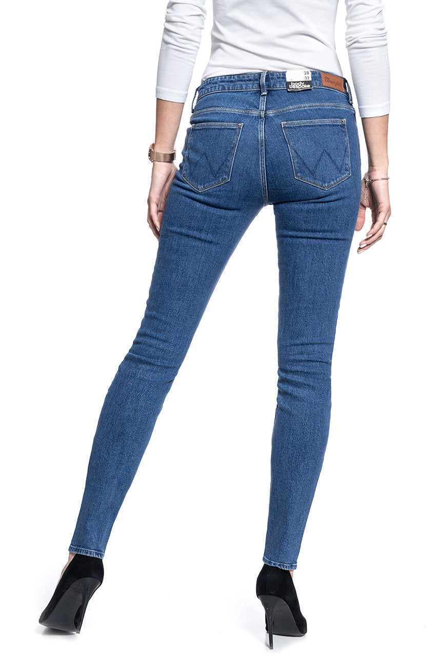 SPODNIE DAMSKIE WRANGLER SKINNY SUNDAY BLUES W28LJHTL8