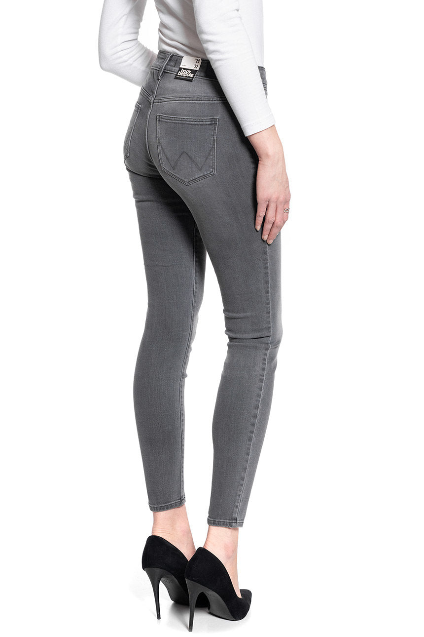 SPODNIE DAMSKIE WRANGLER SKINNY SKY GREY W28KKS74H