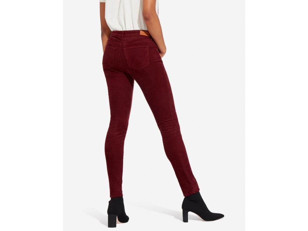 SPODNIE DAMSKIE WRANGLER SKINNY TAWNY PORT W28KWLX7O