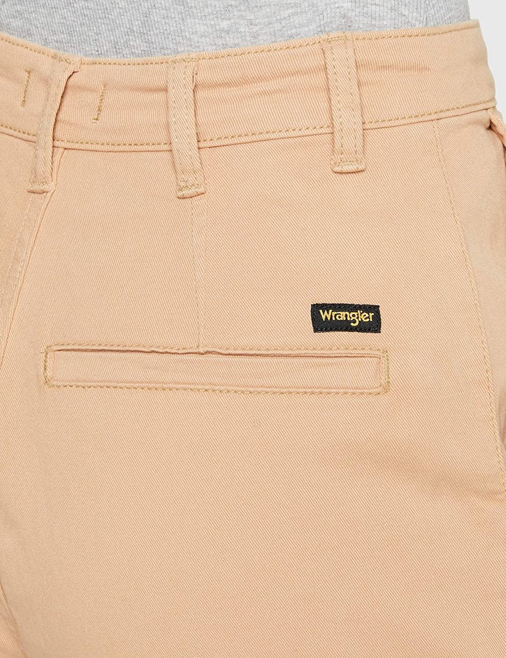 SPODNIE DAMSKIE WRANGLER MOM CHINO WARM SAND W22HKD58B