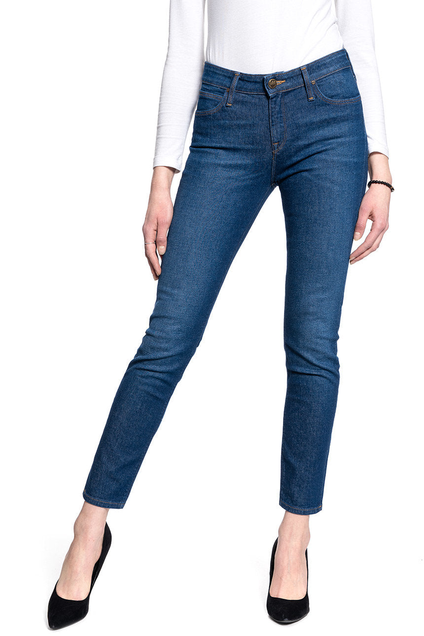 LEE ELLY DAMSKIE SPODNIE JEANSOWE DARK GARNER L305DJUV