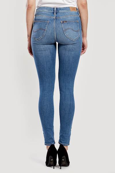 LEE SUPER SKINNY JODEE DAMSKIE SPODNIE JEANSOWE JEANSY LIGHT ARDEN L529MOHU