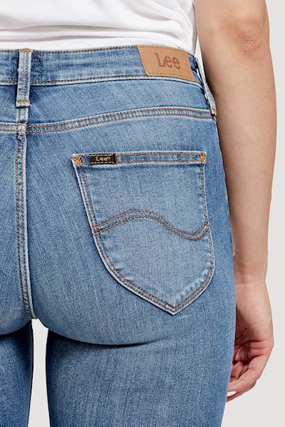 LEE SUPER SKINNY JODEE DAMSKIE SPODNIE JEANSOWE JEANSY LIGHT ARDEN L529MOHU