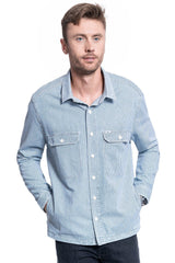 KOSZULA MĘSKA LEE WORKWEAR OVERSHIRT SUMMER WASH L68DIWES