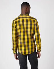 WRANGLER LS 1PKT BUTTON DOWN MĘSKA KOSZULA GOLDEN ROD W5F34MX1K