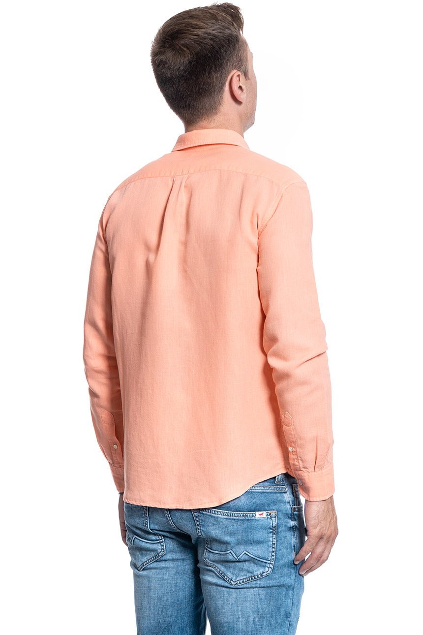 KOSZULA MĘSKA WRANGLER LS 1 PKT SHIRT MELON ORANGE W5A9LOA04