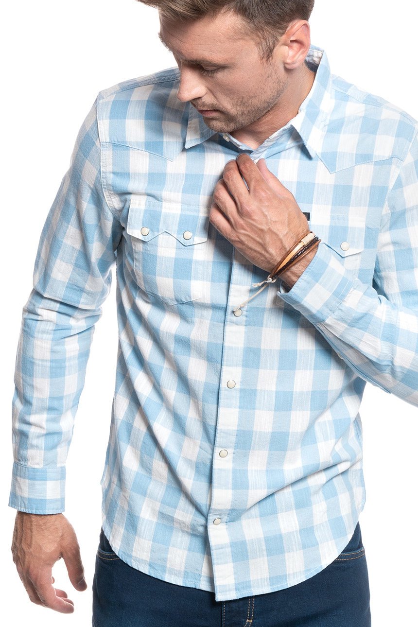 KOSZULA MĘSKA LEE RIDER SHIRT SKY BLUE L851DLNR