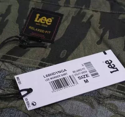 LEE WORKER SHIRT MĘSKA KOSZULA UTILITY GREEN L68HDYNG