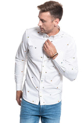 KOSZULA MĘSKA WRANGLER LS 1PKT BUTTON DOWN REAL WHITE W5A3BMXW1