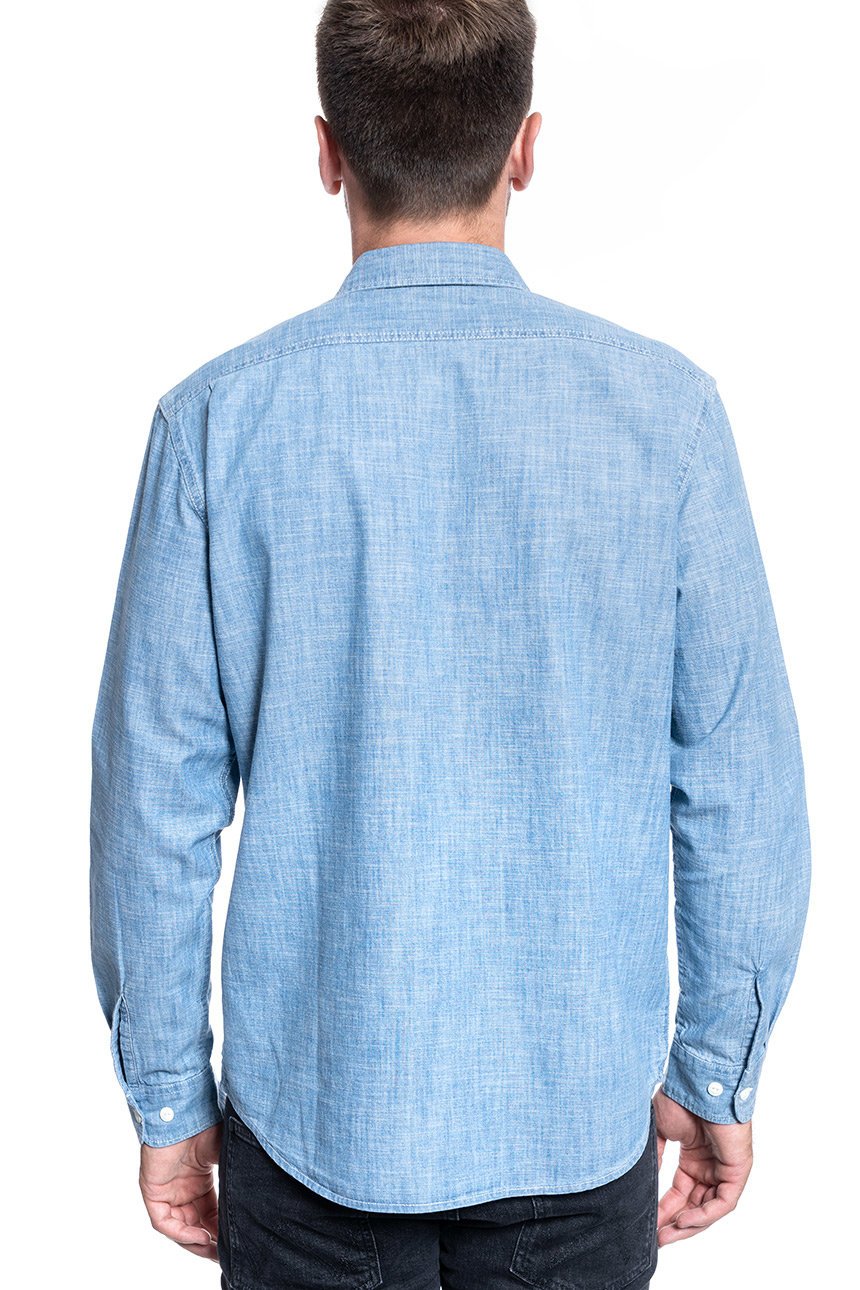 KOSZULA MĘSKA LEE WORKER SHIRT SUMMER BLUE L68HNSNJ