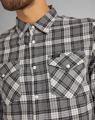 LEE CLEAN WESTERN SHIRT MĘSKA KOSZULA GREY MELE L644RH37