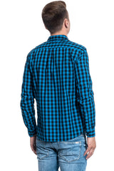 MĘSKA KOSZULA WRANGLER LS 1 PKT SHIRT DIRECTOIRE BLUE W5A14MXKL