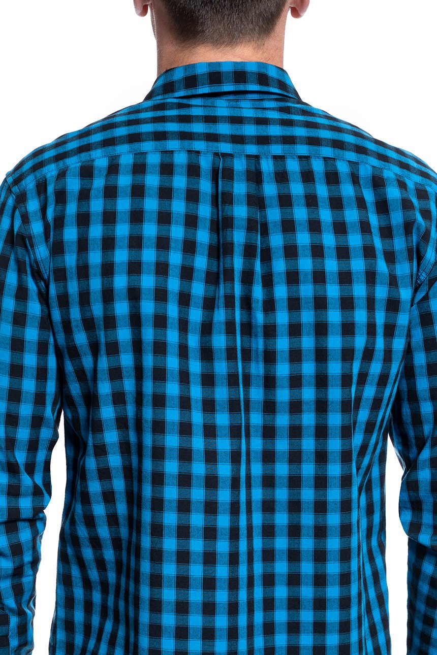 MĘSKA KOSZULA WRANGLER LS 1 PKT SHIRT DIRECTOIRE BLUE W5A14MXKL