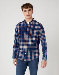 MĘSKA KOSZULA WRANGLER LS 1PKT BUTTON DOWN MARS RED  W5A33TX3A