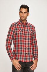 MĘSKA KOSZULA WRANGLER LS WESTERN SHIRT RED W5A02LX47