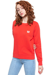 BLUZA WRANGLER CREW SWEAT BITTERSWEET RED W6Z1HAXBO