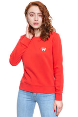 BLUZA WRANGLER CREW SWEAT BITTERSWEET RED W6Z1HAXBO