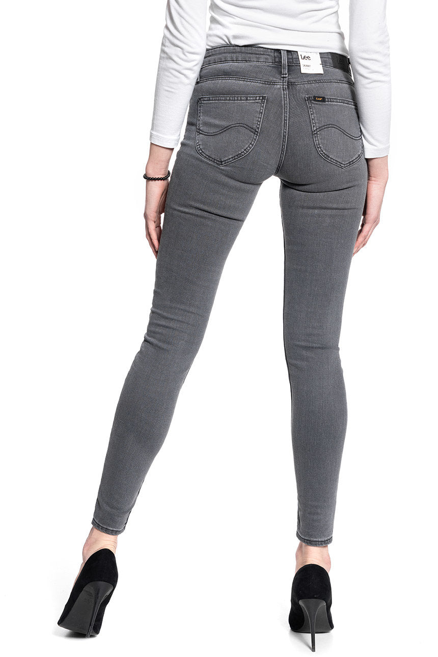 DAMSKIE SPODNIE JEANSOWE LEE SCARLETT RAVEN GREY L526YGCE