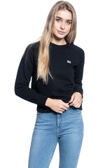 DAMSKA BLUZA BEZ KAPTURA LEE PLAIN CREW NECK SWS BLACK L53RTX01