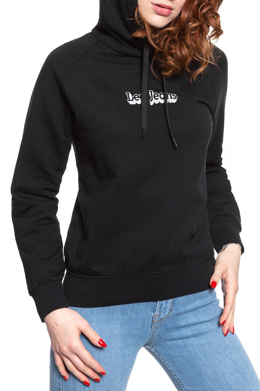 BLUZA LEE DAMSKA HOODIE  BLACK L53WTX01