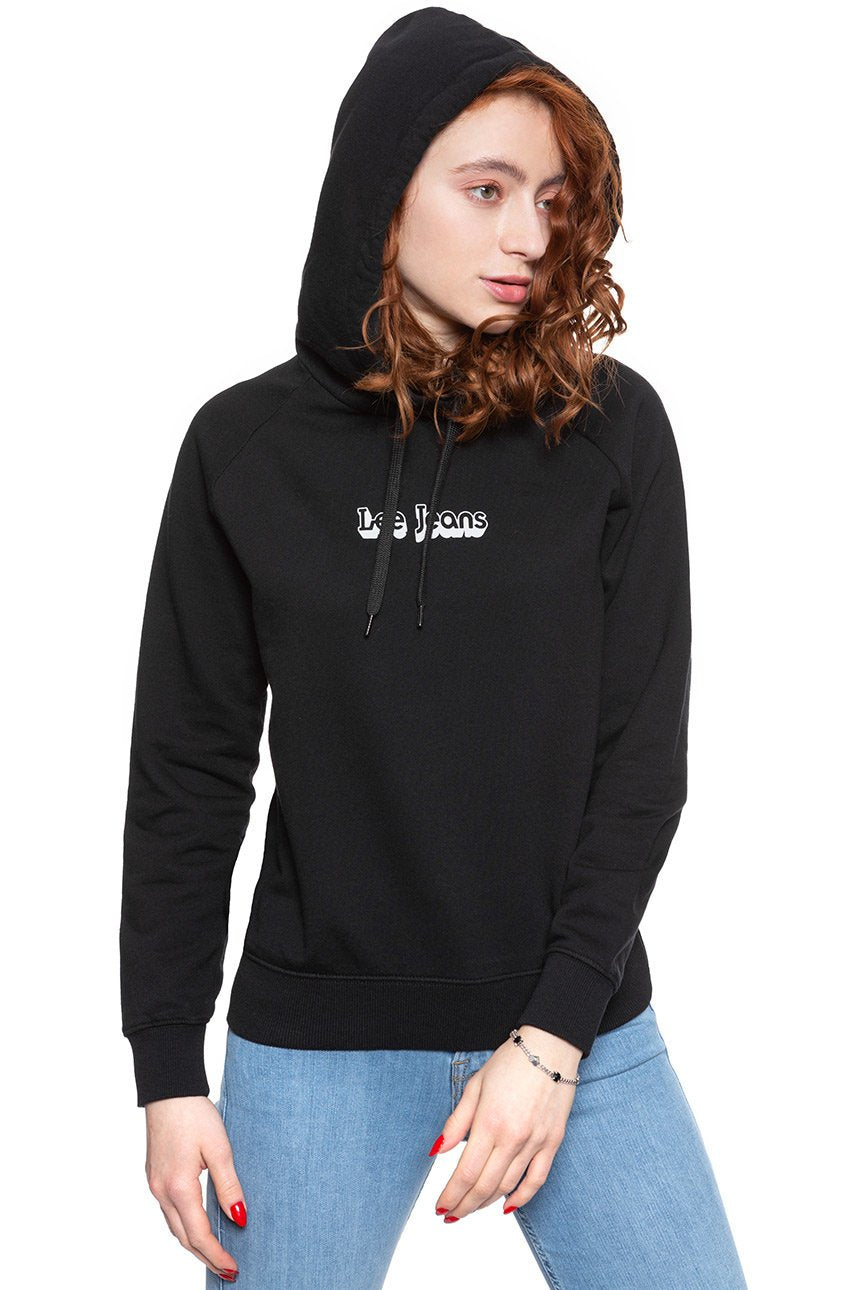 BLUZA LEE DAMSKA HOODIE  BLACK L53WTX01