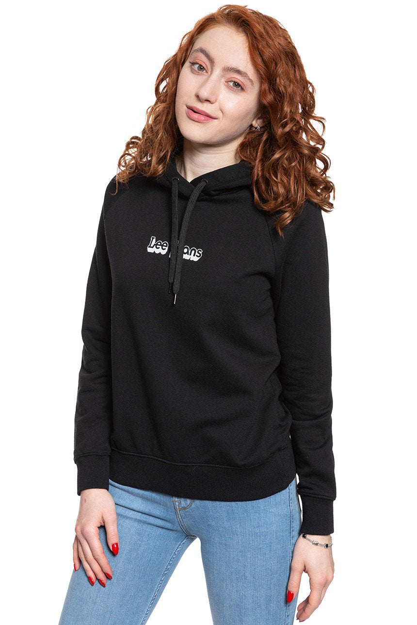 BLUZA LEE DAMSKA HOODIE  BLACK L53WTX01