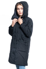 DAMSKA KURTKA ZIMOWA LEE ELONGATED PUFFER BLACK L56FMK01