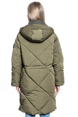 DAMSKA KURTKA ZIMOWA LEE ELONGATED PUFFER OLIVE GREEN L56FMKNX