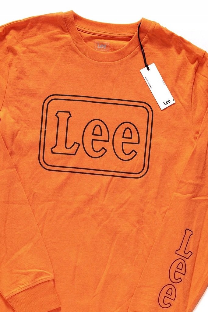 LEE BOX LS MĘSKI LONGSLEEVE KOSZULKA DŁUGI RĘKAW SIGN ORANGE L60FREME