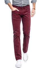 MĘSKIE SPODNIE SZTRUKSOWE LEE DAREN ZIP FLY BURGUNDY L707WJ10