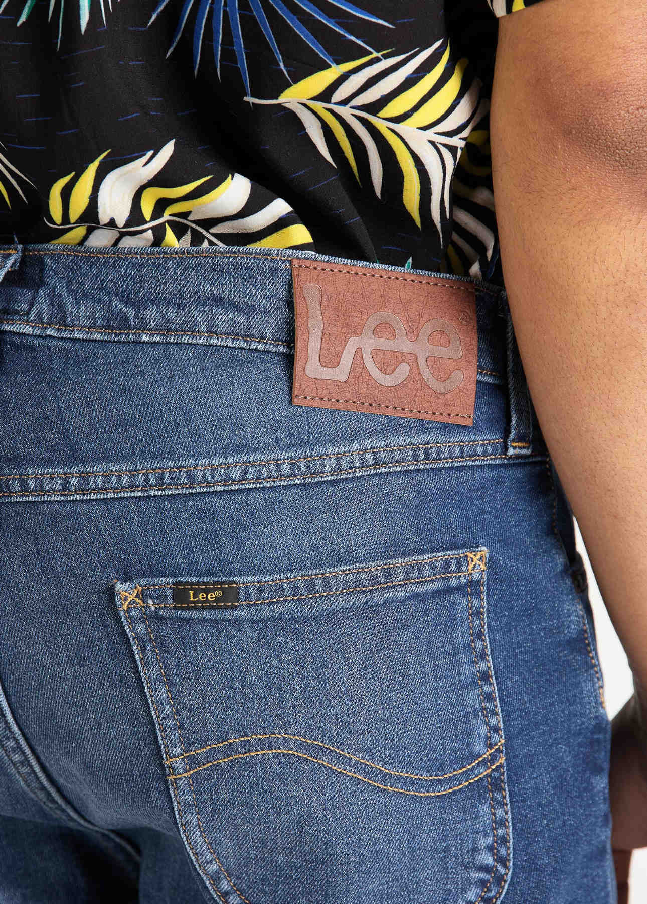 LEE RIDER SHORT MĘSKIE SZORTY JEANSOWE HAWAII DARK L73FMGFL