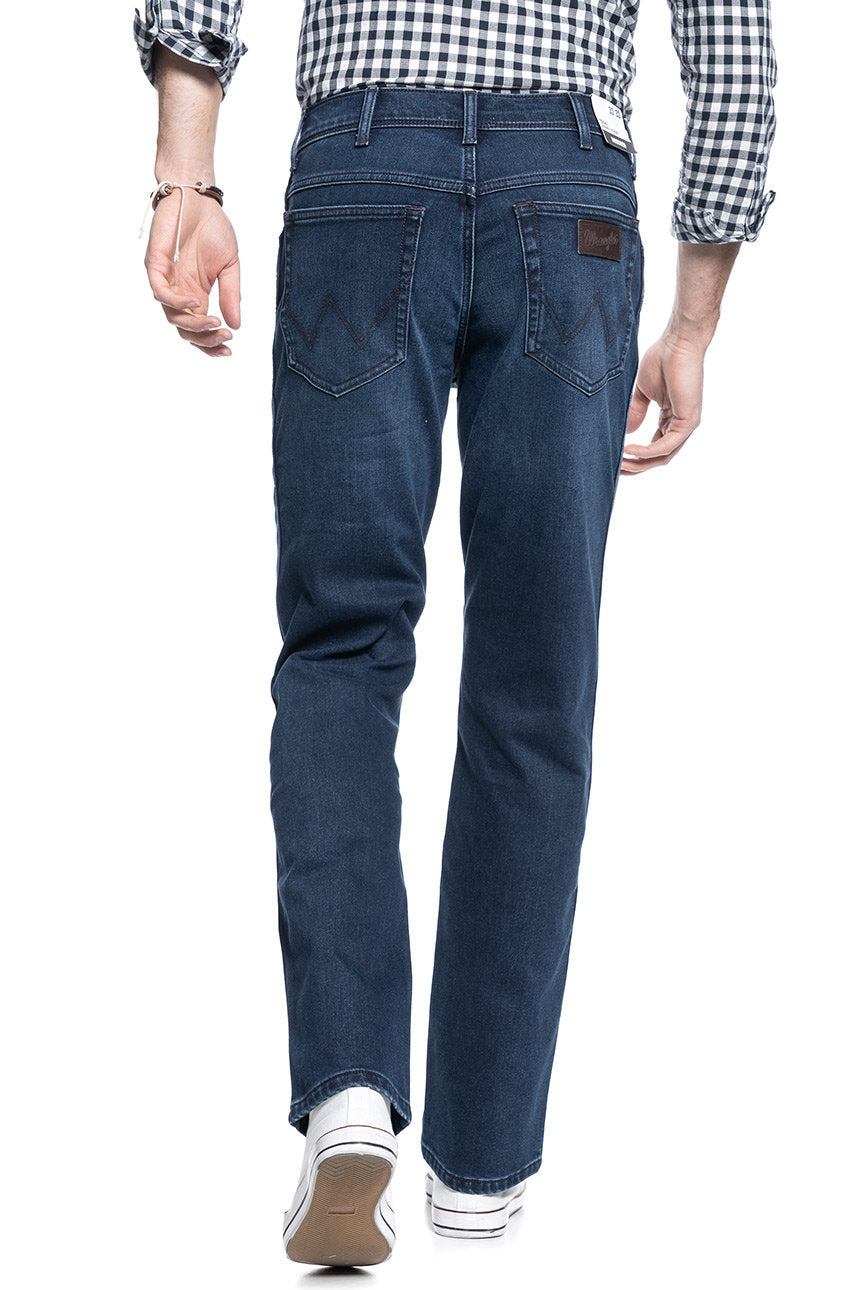 MĘSKIE SPODNIE JEANSOWE WRANGLER TEXAS BRUSHED UP W121Z123D