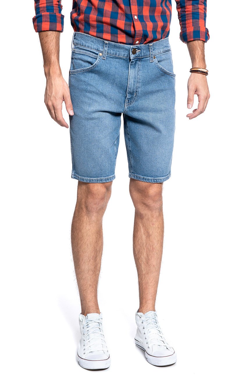 MĘSKIE SZORTY JEANSOWE WRANGLER 5 POCKET SHORT BLUE STONES W14CKP34F