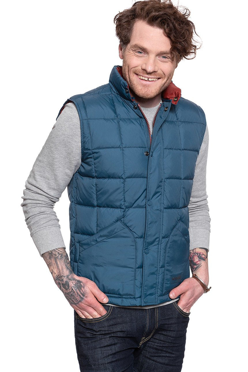 MĘSKI BEZRĘKAWNIK WRANGLER THE VEST DARK BLUE TEAL W4C7WRB16