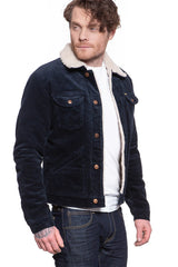 KURTKA ZIMOWA WRANGLER 124MJ SHERPA NAVY W4MSUP114