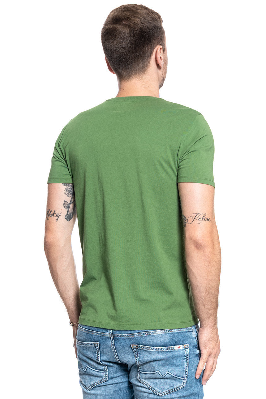 MĘSKI T-SHIRT WRANGLER SS LOGO TEE ARTICHOKE GREEN W742FKG14