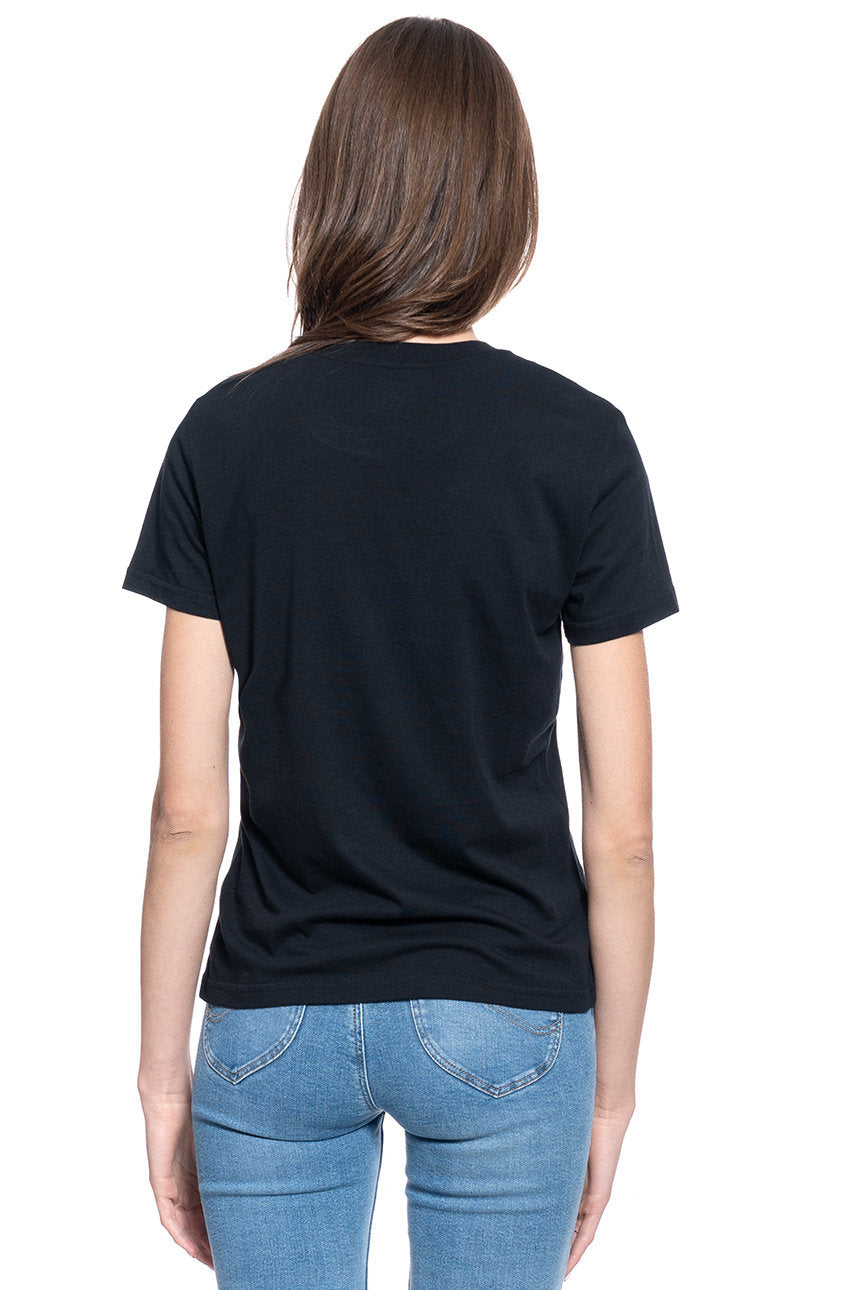 DAMSKI T-SHIRT LEE SUNSET TEE SLIM FIT BLACK L42XEP01