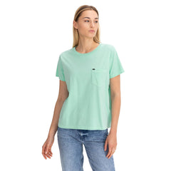 DAMSKI T-SHIRT LEE GARMENT DYED TEE RELAXED FIT SUMMER MINT L40RETNO